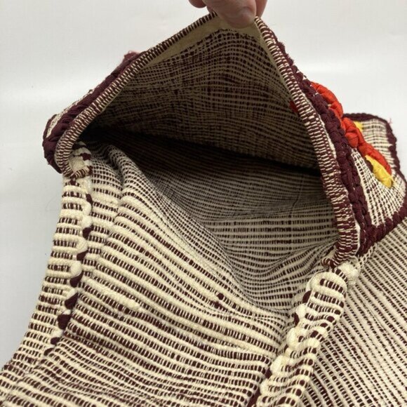 Vintage 1980s Handmade Portuguese Rooster Double Bag Portuguese Rattan Bag - Picture 6 of 6